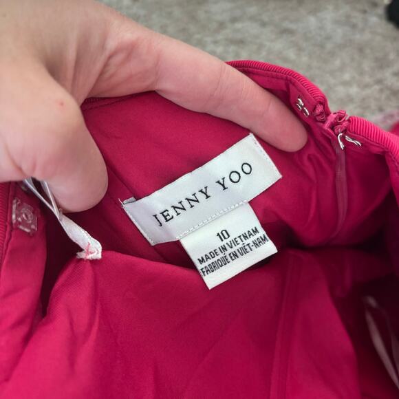 NWOT Jenny Yoo Waverly Dress Pink Formal Wedding Guest Homecoming Prom S - Picture 14 of 16